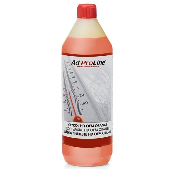 1L Frostvæske HD OEM orange - Per Hagen Bilrekvisita