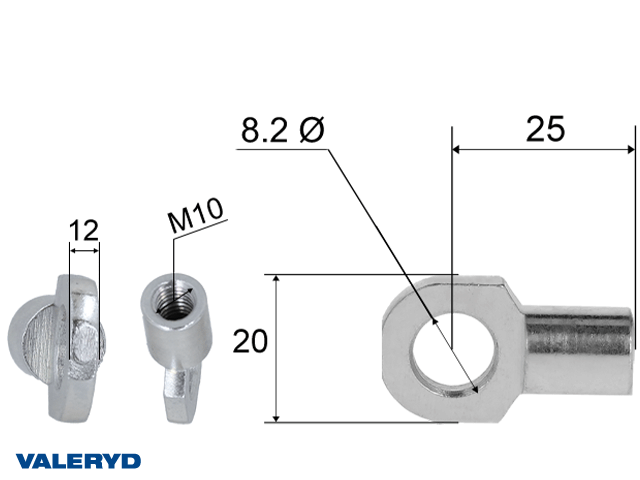 FESTEØYE FØR GASSFJÆRER