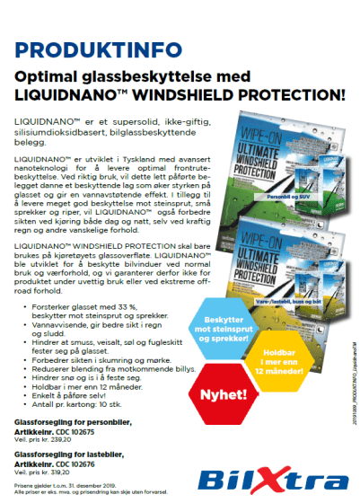 LIQUIDNANO GLASSFORSEGLING LASTEBIL/BUSS - Per Hagen Bilrekvisita