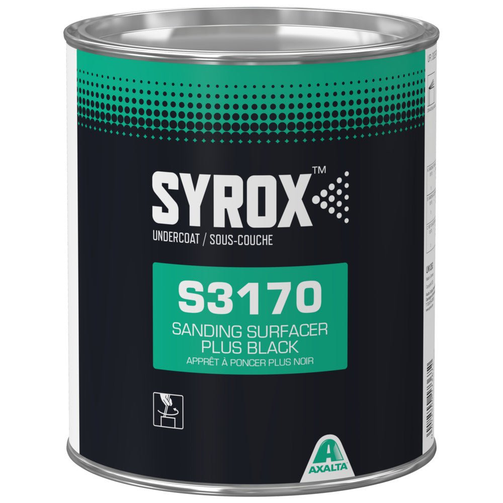 Syrox S3170 SANDING SURFACER PLUS BLACK 3,5L - Per Hagen Bilrekvisita