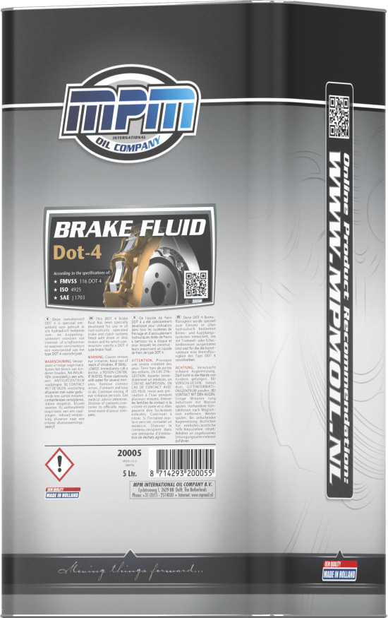 BREMSEVÆSKE DOT4 5L - Per Hagen Bilrekvisita