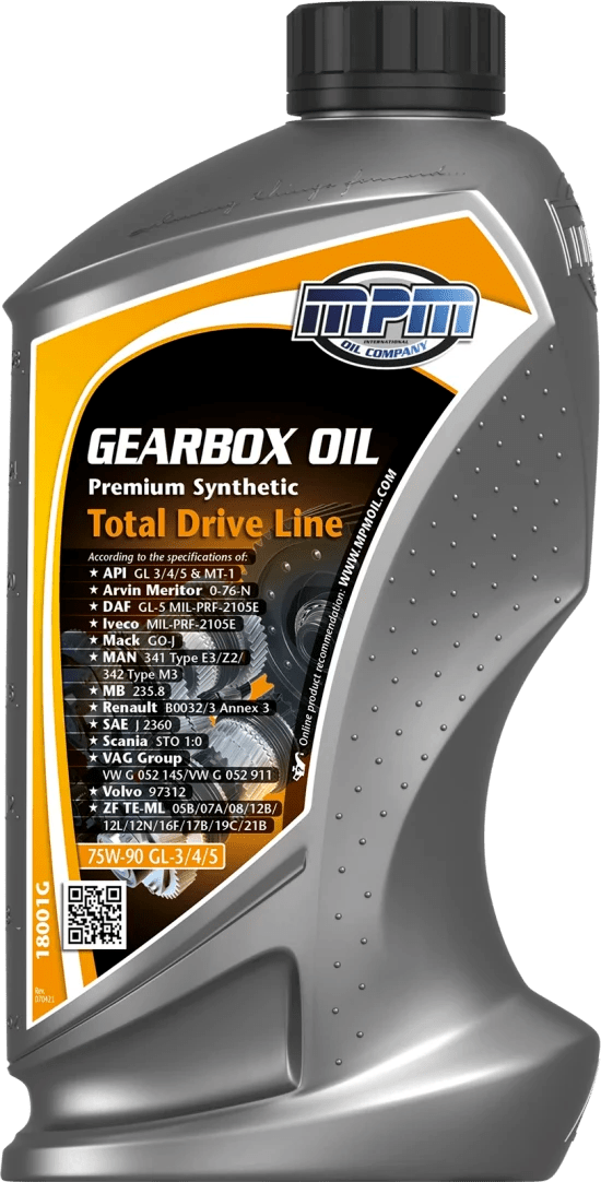 GEARBOX OIL 75W - 90 GL - 3/4/5 PREMIUM SYNTHETIC TDL - Per Hagen Bilrekvisita