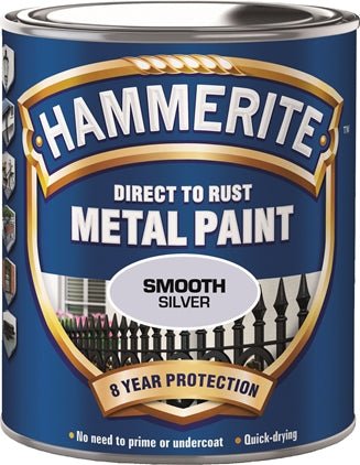HAMMERITE GLATT FINISH SØLV 750 ML - Per Hagen Bilrekvisita