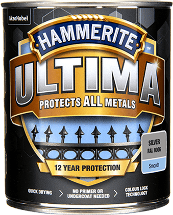 HAMMERITE ULTIMA SMOOTH SØLV 750ML - Per Hagen Bilrekvisita