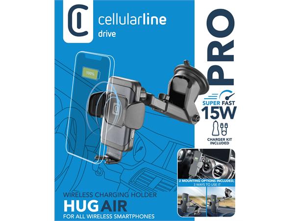 Hug Air Pro - Wireless Holder m 2 innfesting muligheter - Per Hagen Bilrekvisita