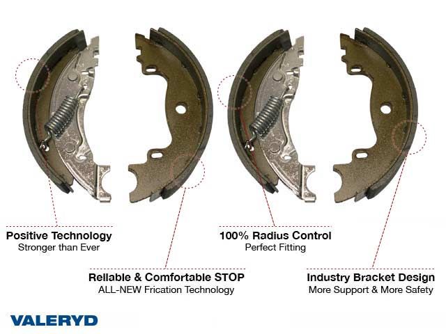 KNOTT BREMSESKOSETT 160X35MM - Per Hagen Bilrekvisita