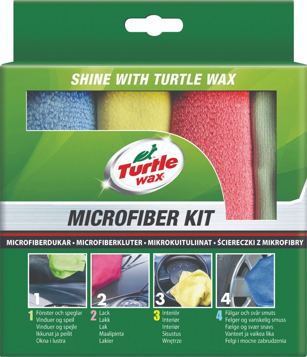 MICROFIBERKLUT SETT 4 - PACK - Per Hagen Bilrekvisita