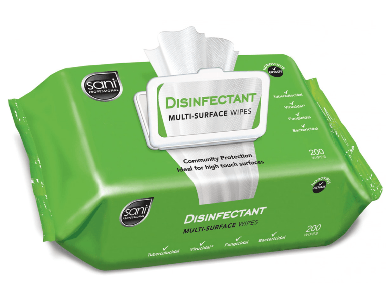 Sani desinfeksjons wipes 200 STK - Per Hagen Bilrekvisita