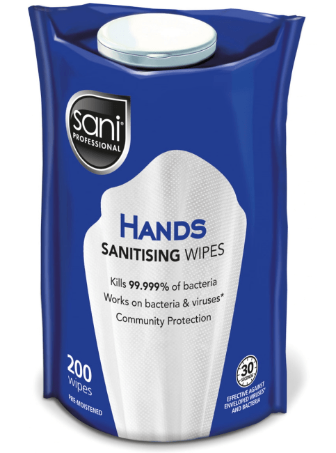 WIPES HAND 200 STK BLÅ - Per Hagen Bilrekvisita