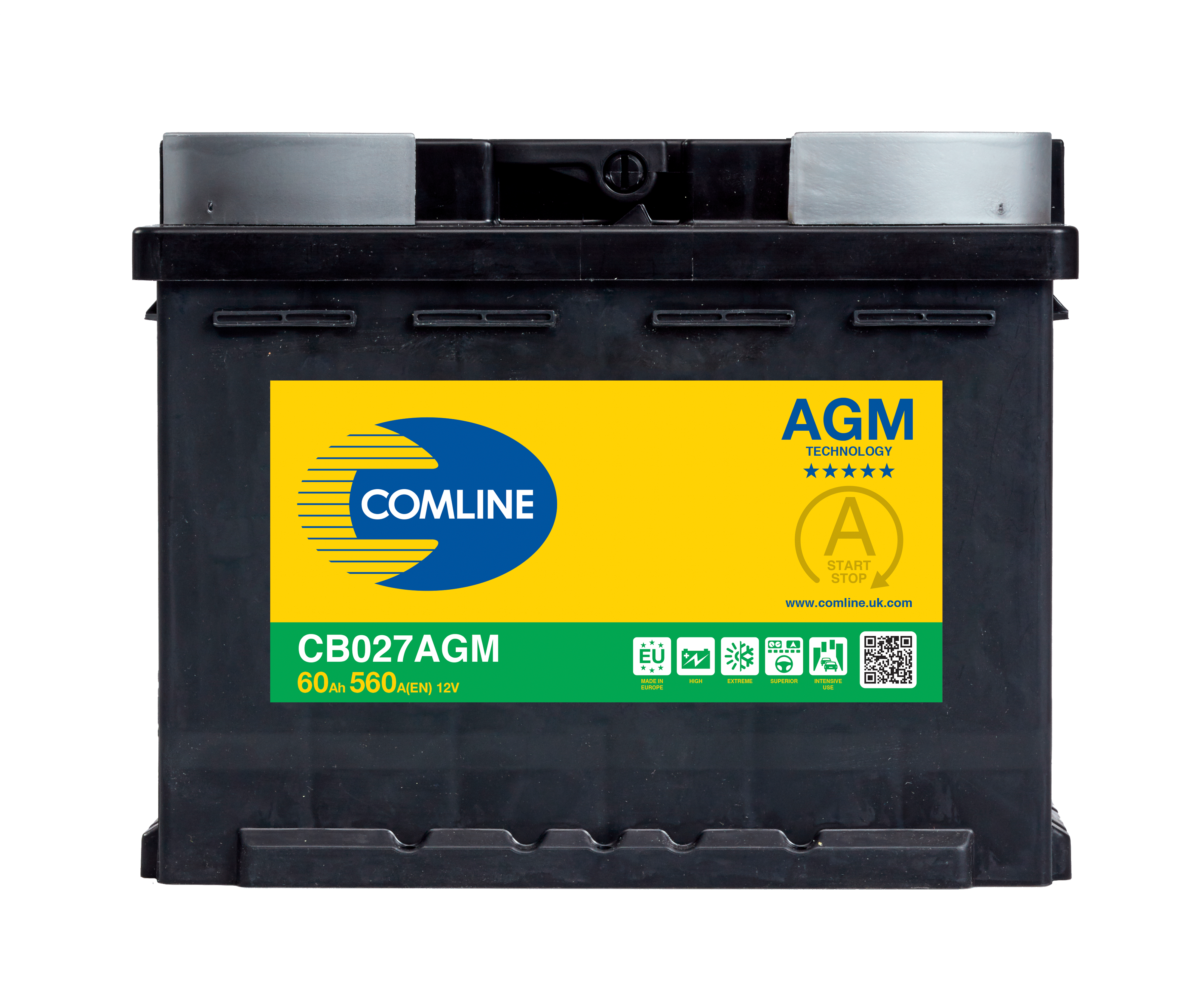 Comline AGM batteri 60AH