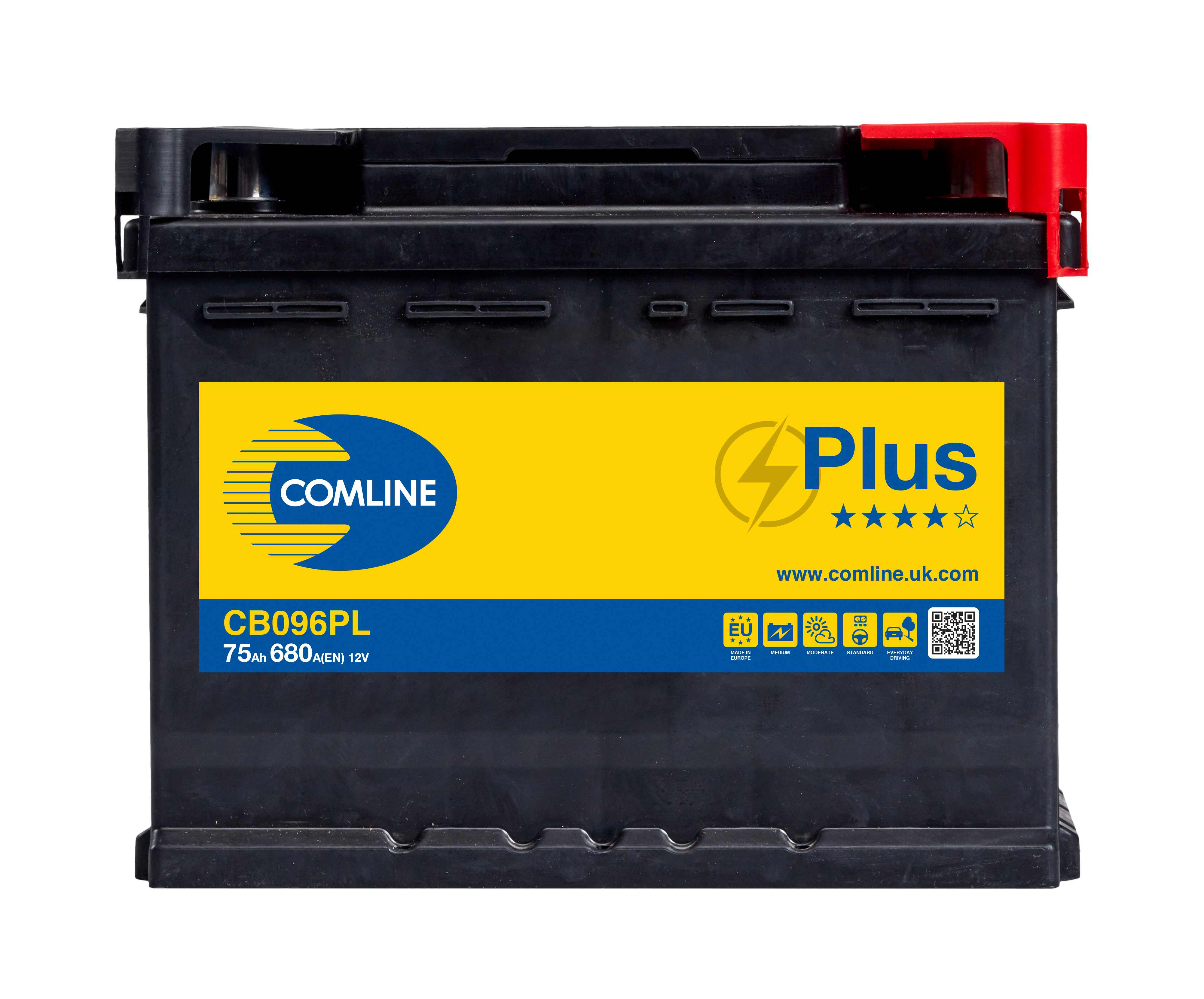 Comline batteri 75AH