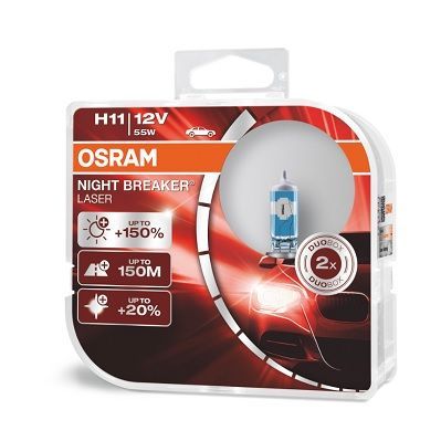NIGHT BREAKER LASER H11 DUO BO - Per Hagen Bilrekvisita