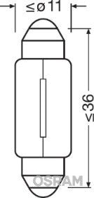 Osram C10W 12v - Per Hagen Bilrekvisita