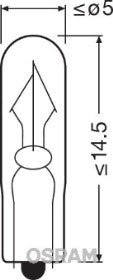 Osram W2x4.6d 24v - Per Hagen Bilrekvisita