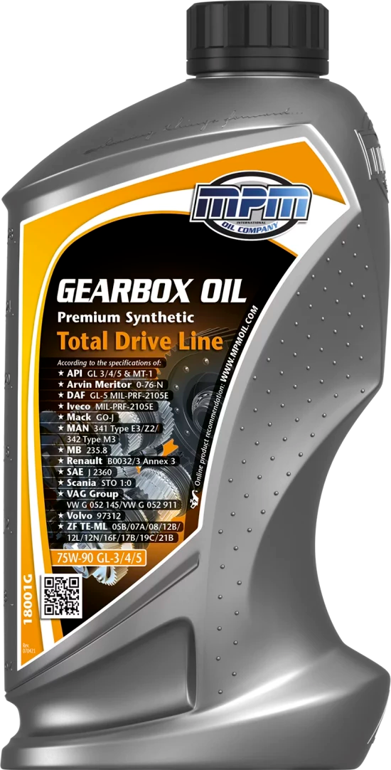 GEARBOX OIL 75W-90 GL-3/4/5 PREMIUM SYNTHETIC TDL