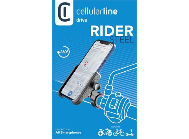 Rider Steel - universal Telefonholder for sykkel/MC
