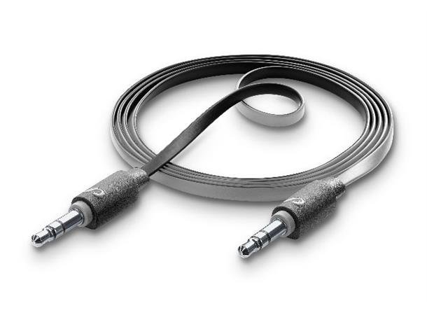 Aux Music, Black 1m lydkabel 3,5 mm - Per Hagen Bilrekvisita