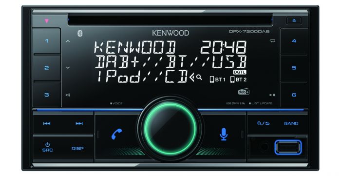 KENWOOD CD RADIO 2 DIN M/DAB OG BT