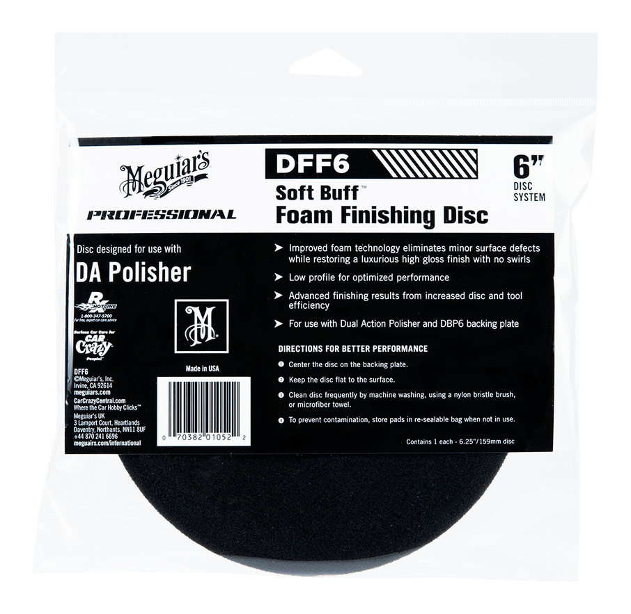 FINISHING DISC 6" SVART - Per Hagen Bilrekvisita