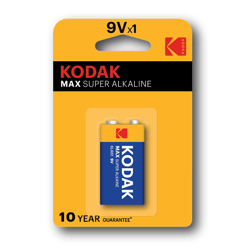 KODAK 9VOLT ALKANISK 1PK - Per Hagen Bilrekvisita