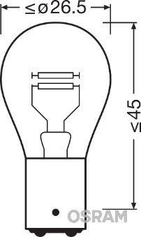 P21/5W OSRAM LYSPÆRER - Per Hagen Bilrekvisita