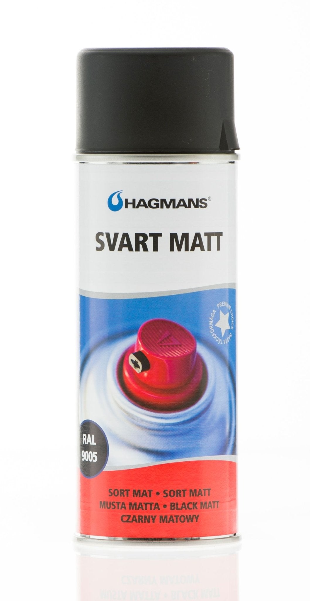 Svart matt sprayboks 400 ML - Per Hagen Bilrekvisita