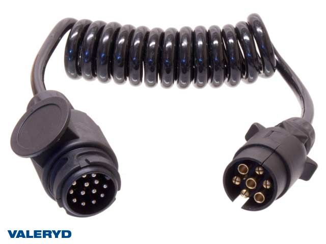 VALERYD SPIRALKABEL - ADAPTER 7 - 13 POLET - Per Hagen Bilrekvisita