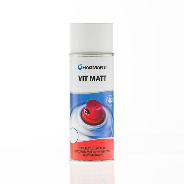VIT MATT 400 ML - Per Hagen Bilrekvisita