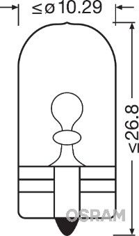 W5W OSRAM LYSPÆRE - Per Hagen Bilrekvisita