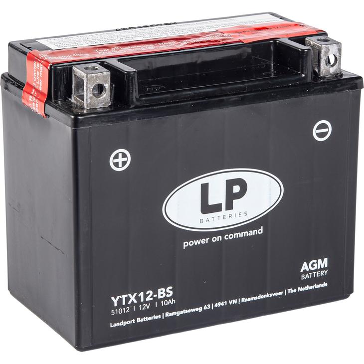 YTX12 - BS AGM MC Batteri - Per Hagen Bilrekvisita