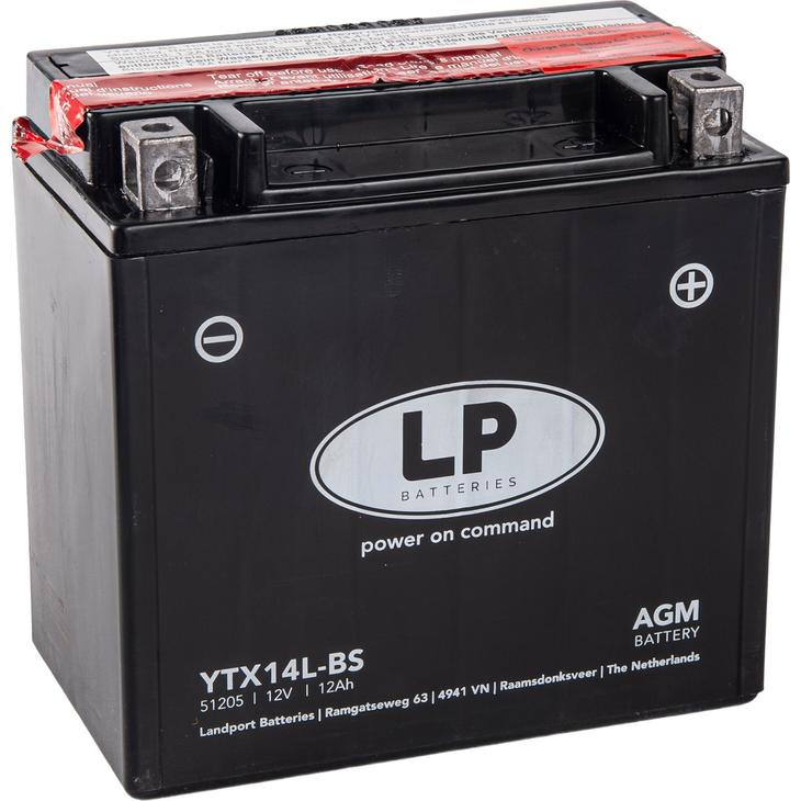 YTX14L - BS AGM MC Batteri - Per Hagen Bilrekvisita