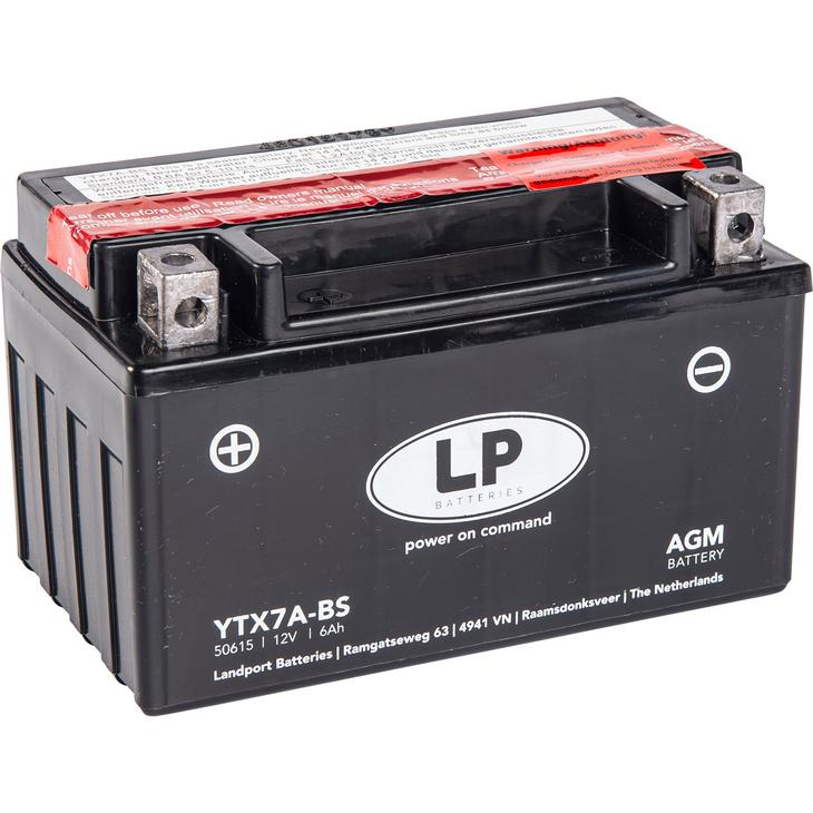 YTX7A - BS AGM MC Batteri - Per Hagen Bilrekvisita