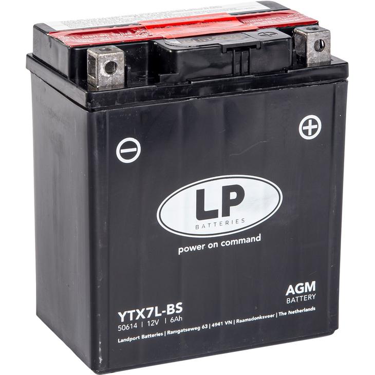 YTX7L - BS AGM MC Batteri - Per Hagen Bilrekvisita